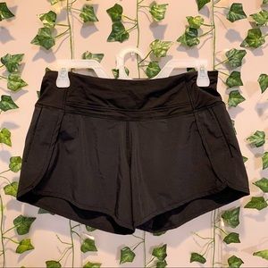 ☆Lululemon Black Speed Up Short 4”☆